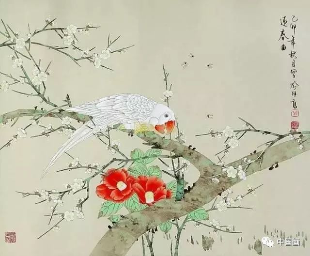 中国画 花鸟画 本物-