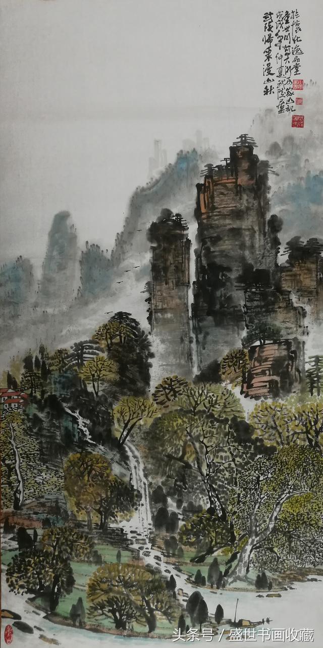 著名中国武陵山水画家童世明赴法国巴黎画展暨精品鉴赏