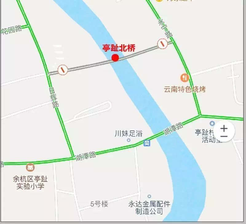 由于运河街道"四好农村公路"进入全面施工阶段,位于亭趾农贸市场东侧