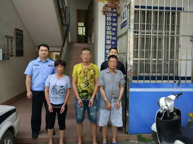 专案组民警兵分多路对犯罪嫌疑人实施抓捕,在灵山县城,檀圩镇等地 一