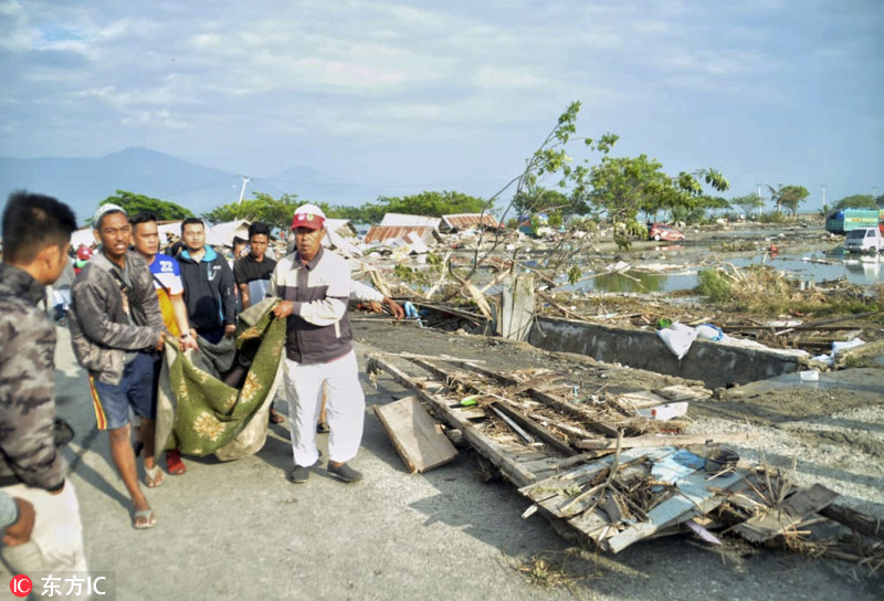 印尼7 4级地震引发海啸 已致384人死亡 搜狐大视野 搜狐新闻