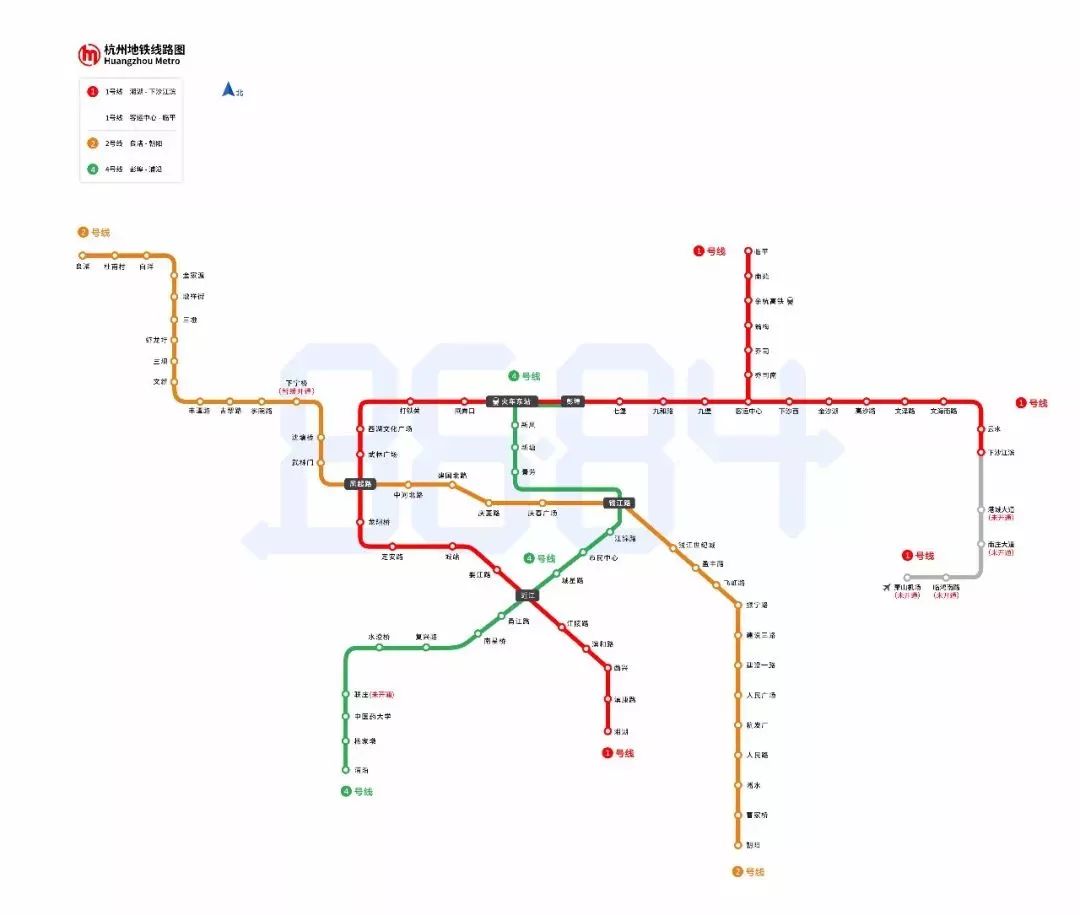 杭州地铁运营线路安排及运营时间如下: 地铁运行线路图 图片来自杭州