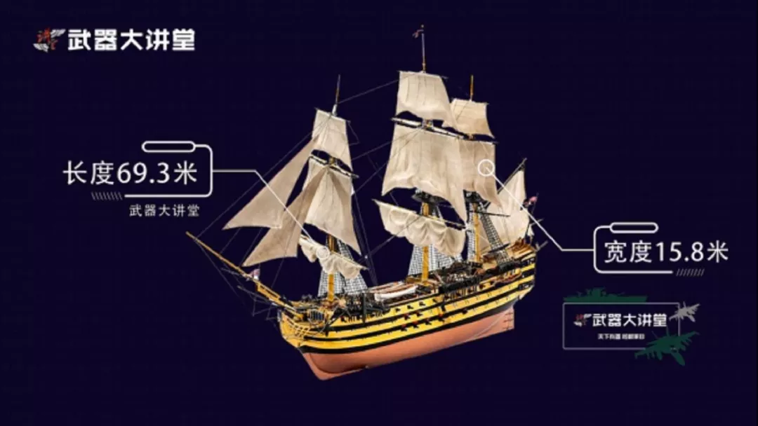 1778年开始服役,可以说是英国海军最具有代表的一款风帆战舰