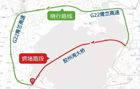 g20青银高速及青岛东出口周边区域发生交通拥堵,车辆可由青岛东出口驶