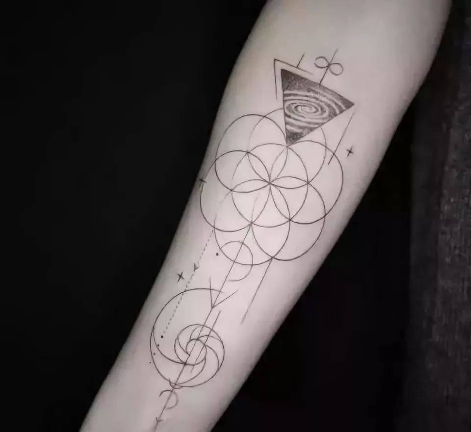 神圣几何纹身图案参考 sacred geometry tattoo