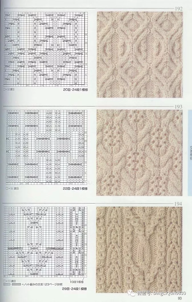 【棒针图解】志田棒针花样编织250例