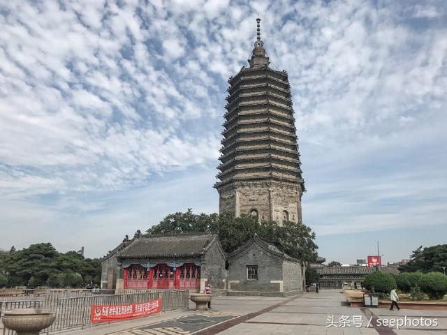 实拍锦州广济寺塔辽西最高古建筑锦州的标志