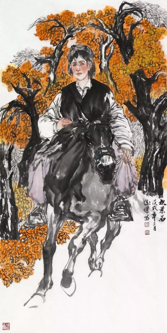 叙事抒情 讴歌生活-著名画家王俊杰作品赏析