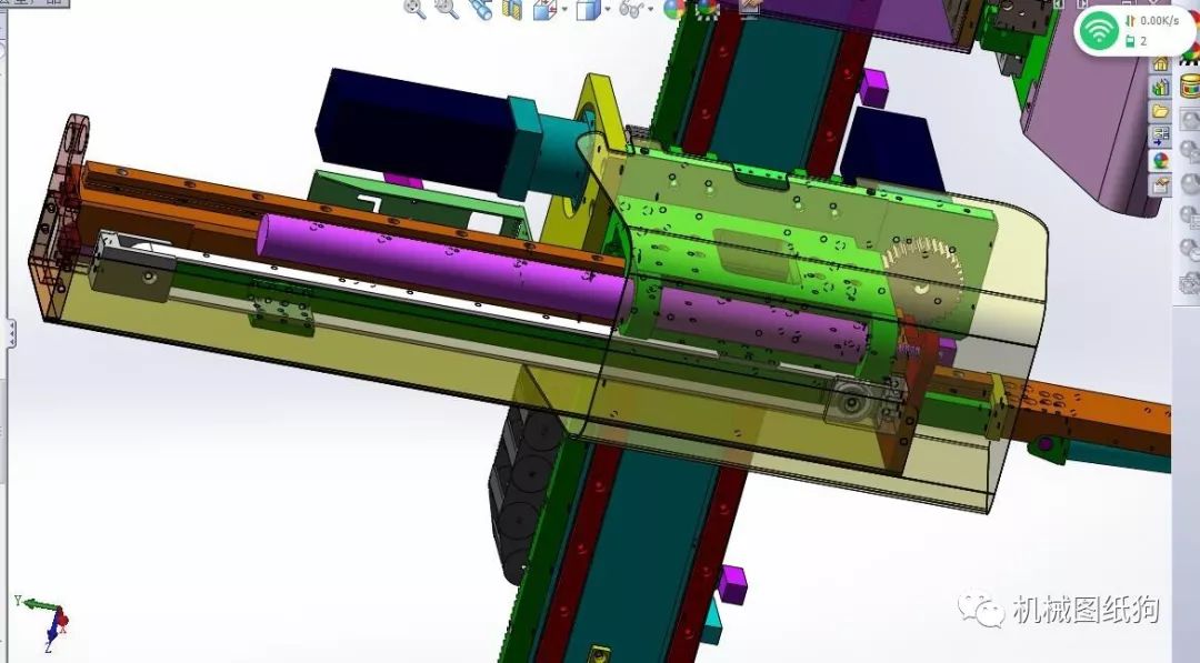 【工程机械】三轴伺服机械手,注塑机械手3d模型图纸 solidworks设计