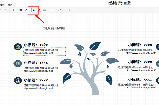 树状知识汇总流程图模板分享