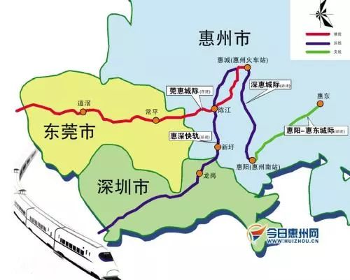 惠州发展的宏伟蓝图已绘就深惠城轨至惠州机场线路有初步草案