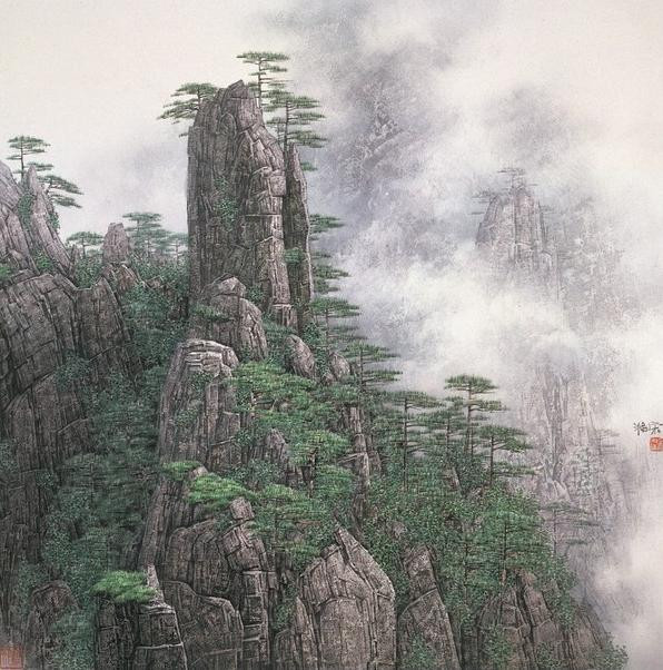 中国著名画家宋涤水墨写实风景画欣赏