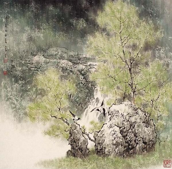 中国著名画家宋涤水墨写实风景画欣赏