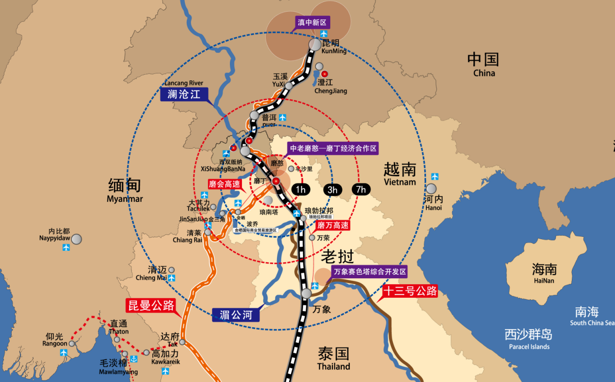 老挝磨丁2021年GDP_中泰铁路一期即将完工,中老铁路捷报频传,磨丁这个首站再也藏不住啦(2)