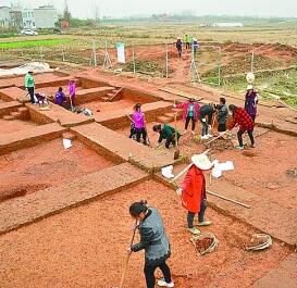 谭家岭东区发掘现场.湖北省天门市博物馆供图