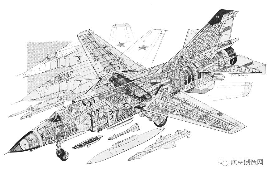 这就是米格-23的侧视解剖图