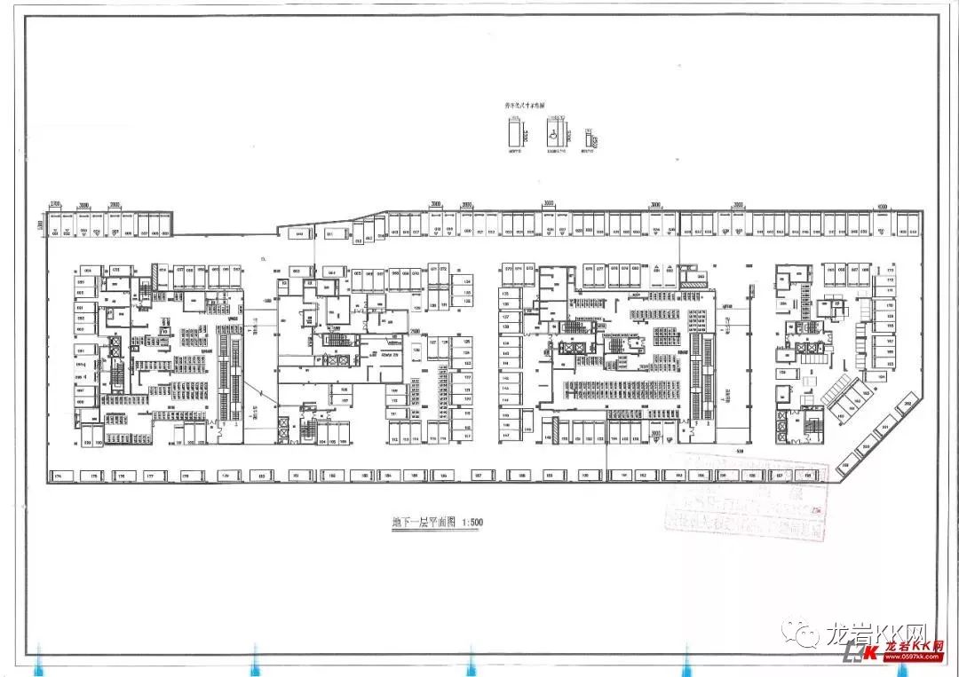 地下一层车位平面图