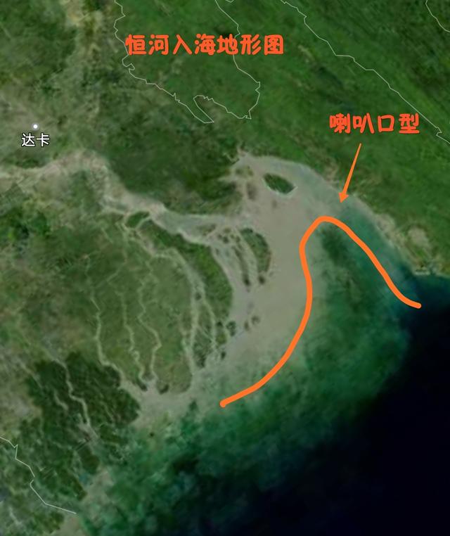 恒河入海口地形图