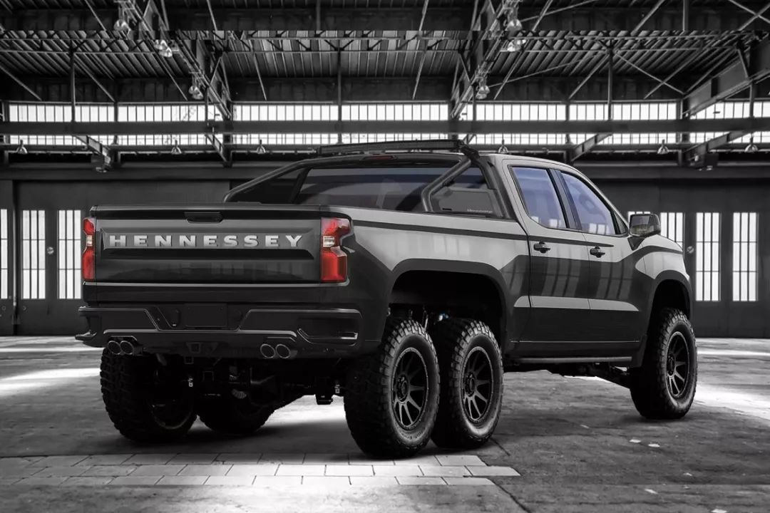 hennessey 打造 chevrolet silverado 皮卡货车 6x6 改装版本