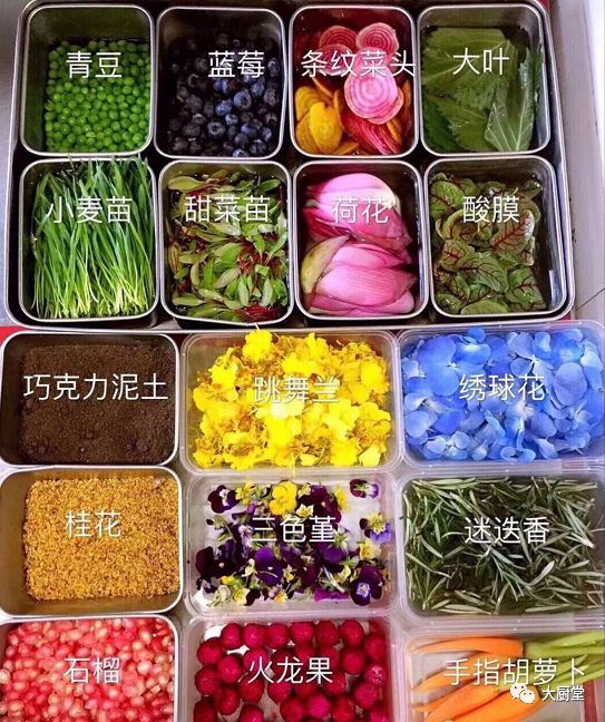 冷菜围边花草图集!附:川卤第三讲拌菜!