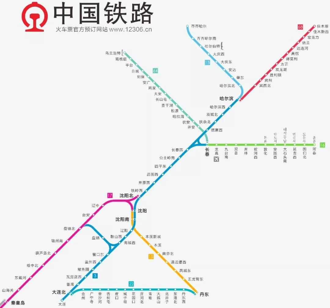 全国高铁地图