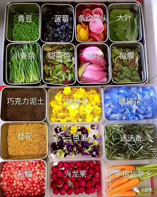 冷菜围边花草图集!附:川卤第三讲拌菜!