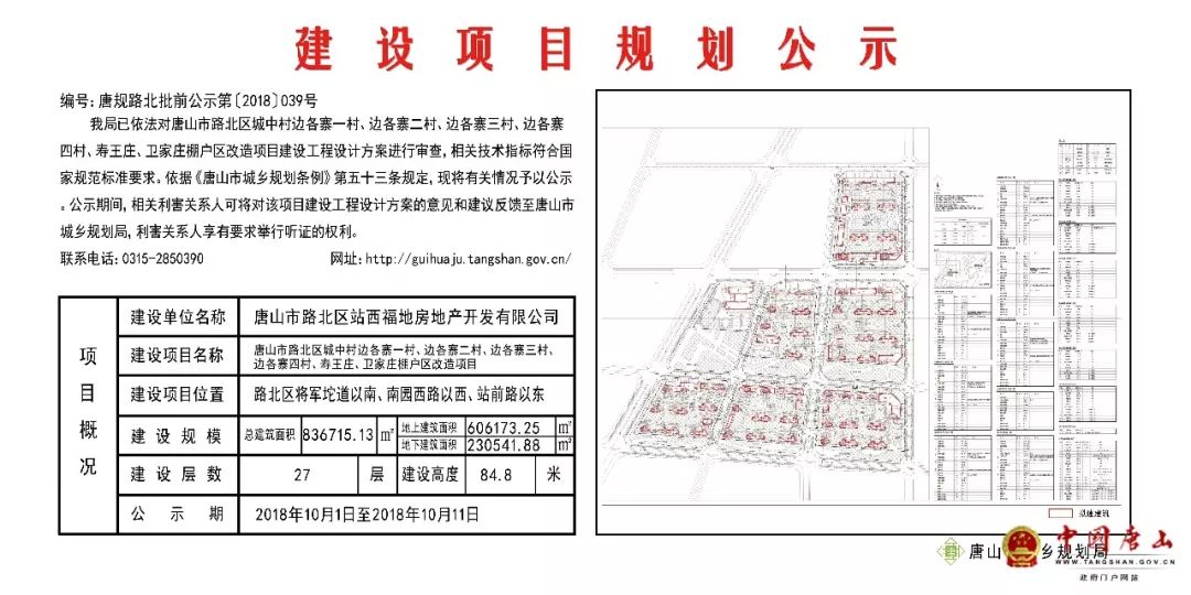 唐山中心区这项城中村棚改项目将这样建