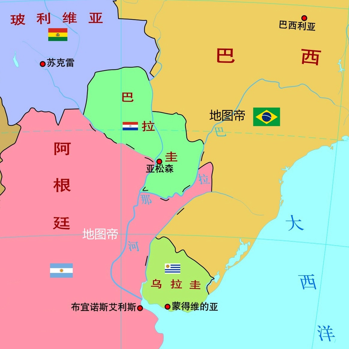 乌拉圭人口_乌拉圭国旗