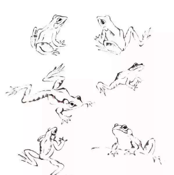 写意青蛙的画法简单易学