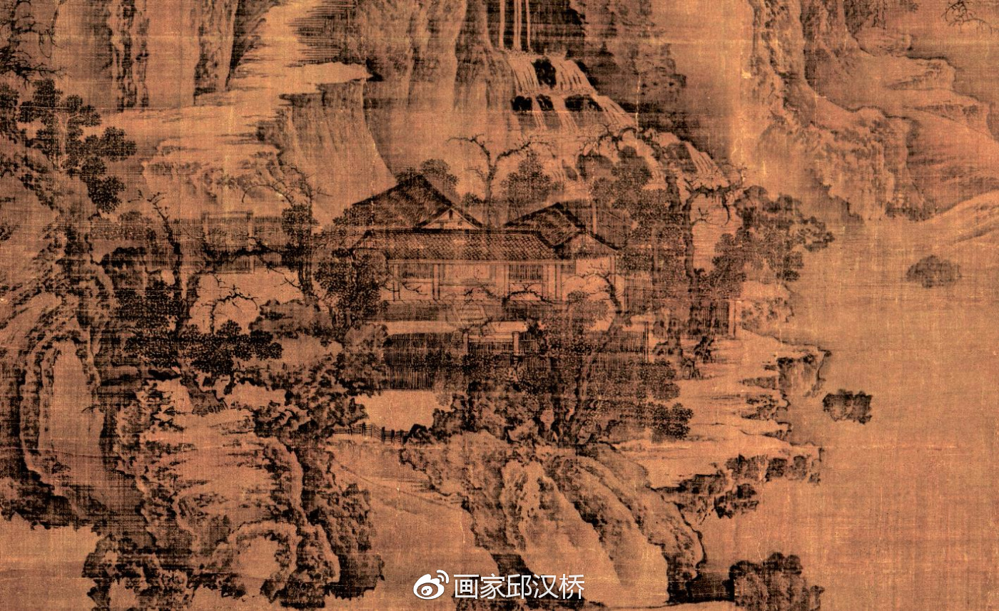 汉桥话画:全景式山水画荆浩《匡庐图》