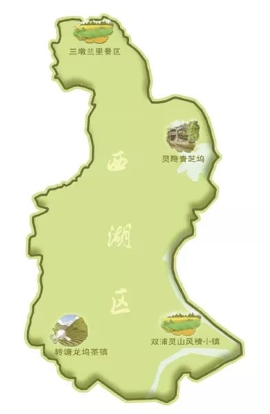 西湖区四大乡村旅游板块