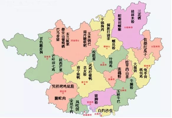 吃货眼中的各省市地图,怎么样,直奔目标吧