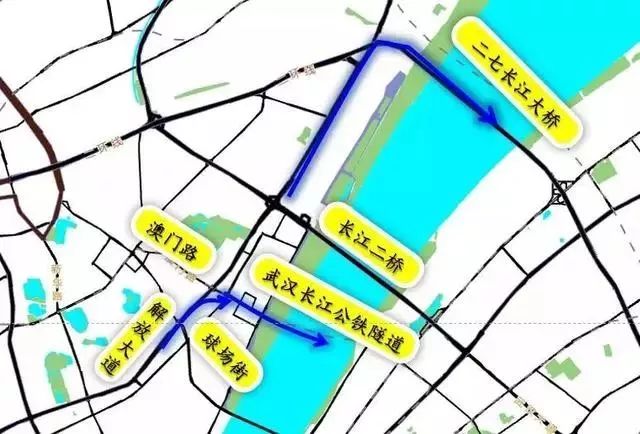 解放大道东向西,新荣客运站,堤角前往长江二桥方向车辆,建议绕行二七