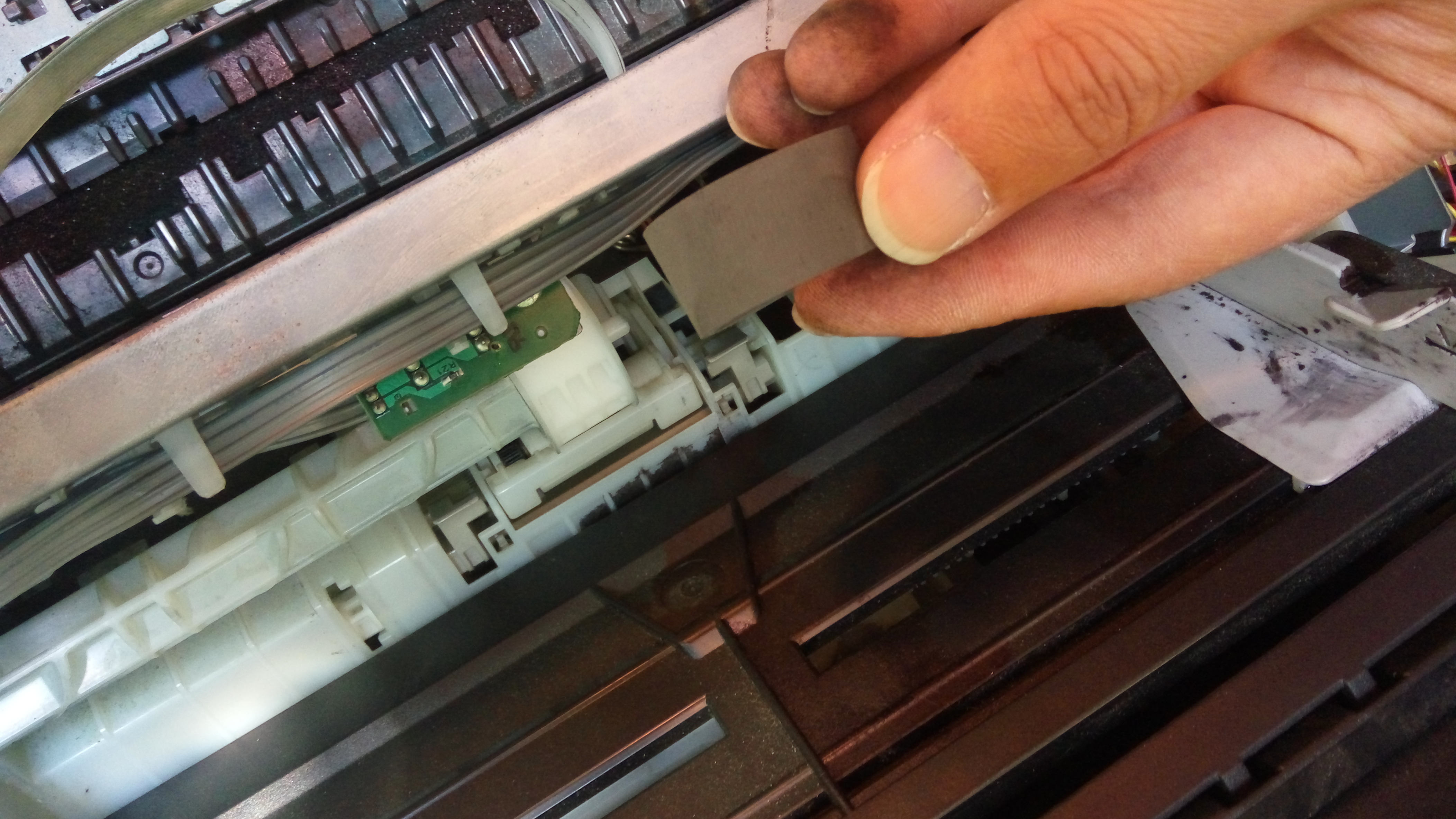 canon佳能喷墨打印机mp288打印机拆解进纸器如何拆出更换搓纸轮主板