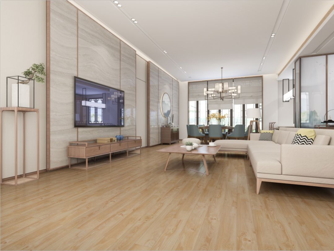 89㎡新中式风格木地板装修案例 木地板搭配案例-地板网