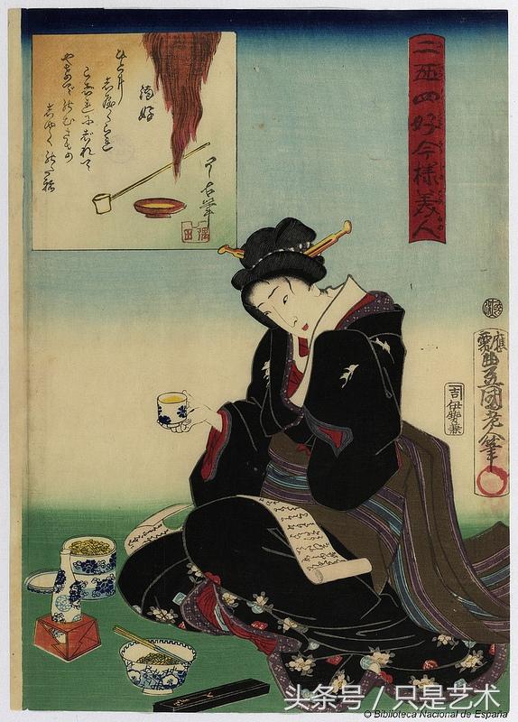 十九世纪日本浮世绘版画作品