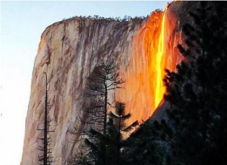 【逸邦家具】世界上最美的瀑布 火瀑布犹如火山爆发岩浆飞溅