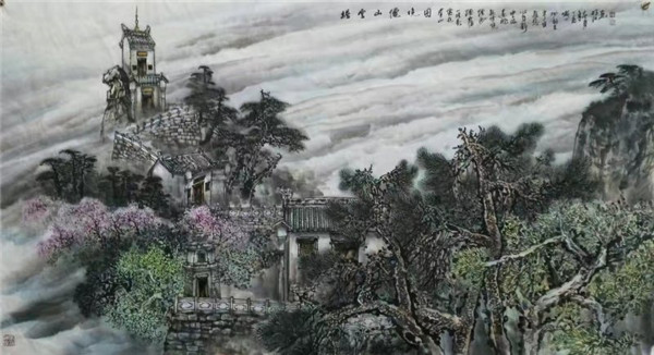 中国著名山水画家董明江作品鉴赏