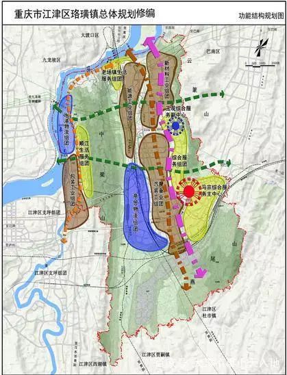 2018年9月重庆江津区珞璜镇总体规划修编规划常住人口23万人