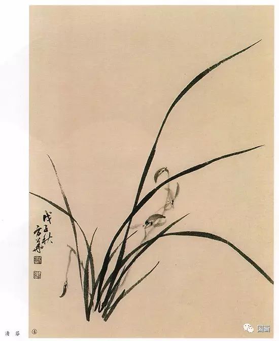 学国画兰花,要临历代名家墨兰精品,锤炼国画的笔墨