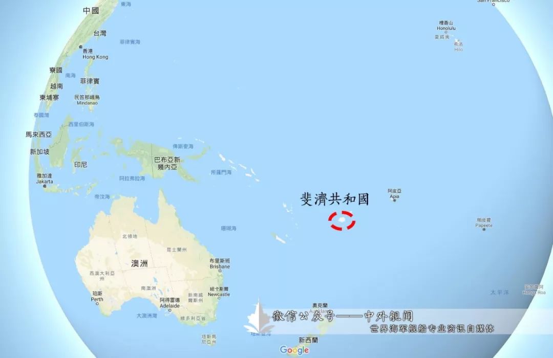 斐济接收中国制造的新型双体水调船