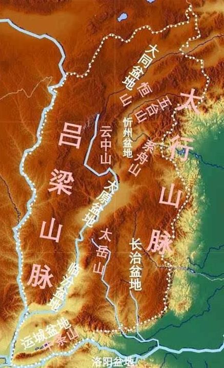 山西全省地形