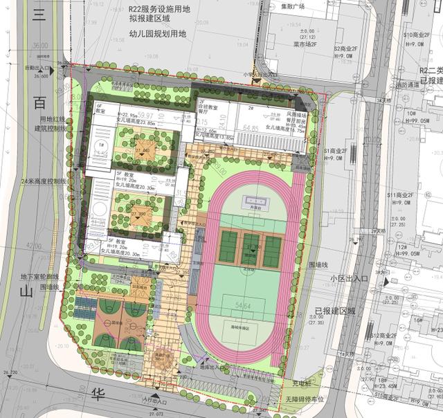 南昌万达城小学规划m区旁 可接收1080学生