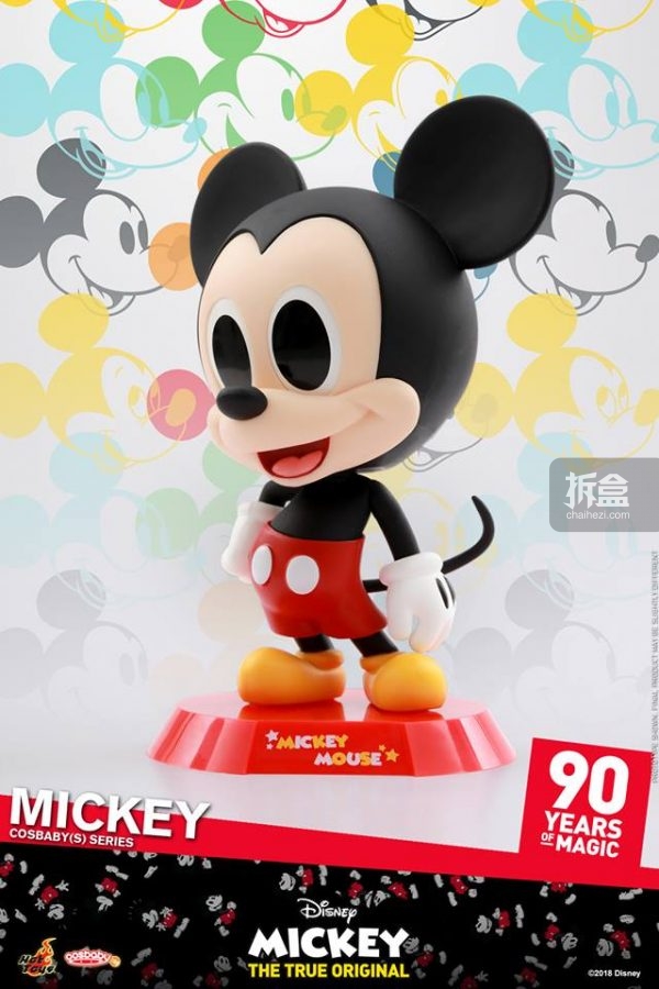 hottoys 米奇90周年 mickey米老鼠 cosbaby q版公仔