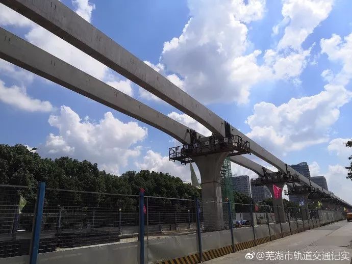 最新芜湖首座轻轨列车站已基本成型芜湖轨道交通12号线最新进展曝光