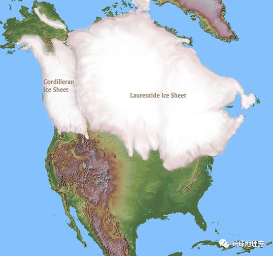 (laurentide ice sheet)尤其是加拿大的劳伦冰原的大融化北半球巨量