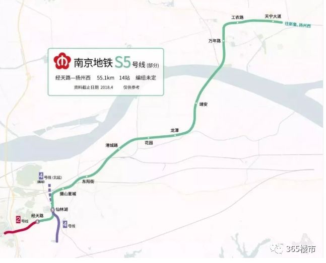 近期,宁扬城际最新线路示意图.