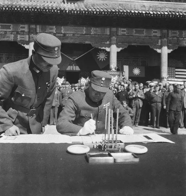 1945年10月10日,华北站区日本投降仪式纪实