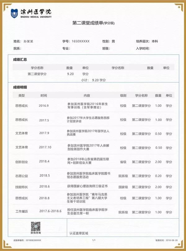 第二课堂成绩单这是18级必须收藏的一篇文章