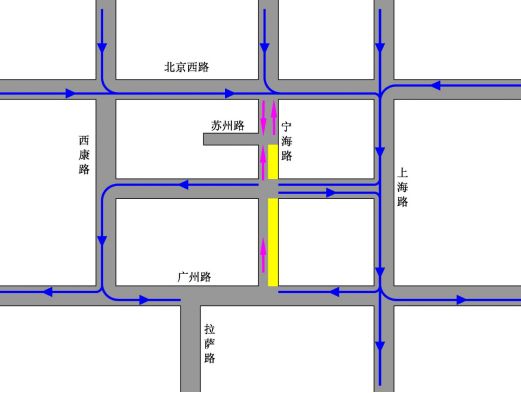 本周六起,宁海路道路综合整治开工,持续至2019年1月31日